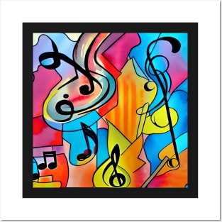 Music - Colorful Abstract Posters and Art